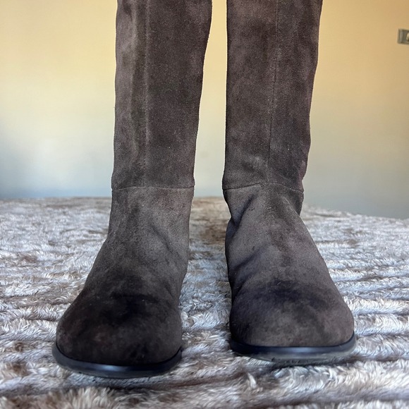 Chinese Laundry Radiance Brown Suede Stretch Over The Knee Boots Women 7 37.5 - Picture 7 of 16